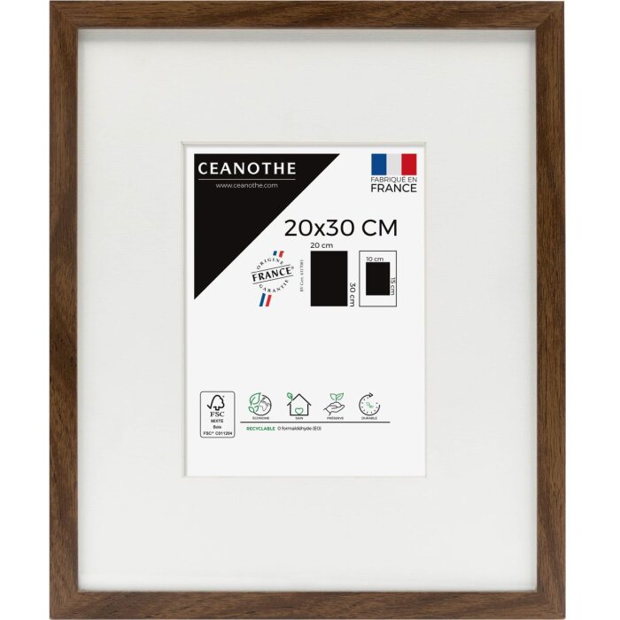 Cornice di legno Ceanothe Wild 50x70 cm marrone