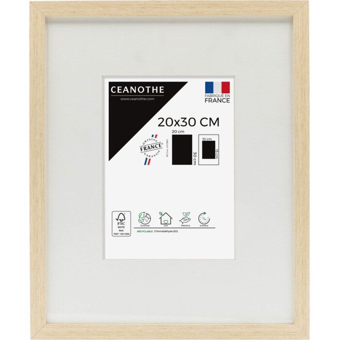 Cornice di legno Ceanothe Wild 50x70 cm natura