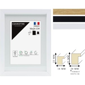 Cornice Ceanothe Milano con passe-partout smussato