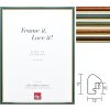 Cornice in legno effetto profilo 23 con bordo oro - formati e tipi di vetro speciali