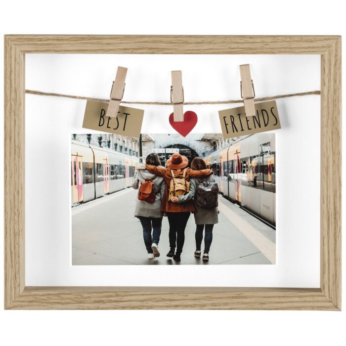Portafoto in legno Hama Best Friends 10x15 cm rovere