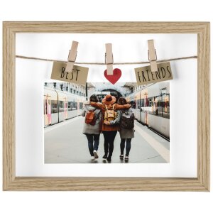 Portafoto in legno Hama Best Friends 10x15 cm rovere