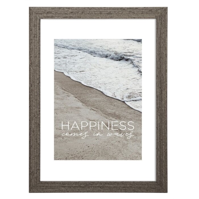 Hama Cornice in legno MDF Waves 20x30 cm taupe