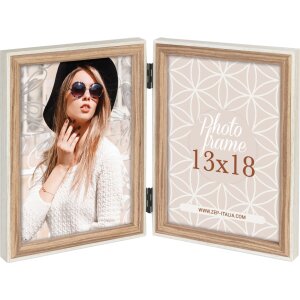 ZEP Cornice in legno Kriss Doppia cornice 2 foto 15x20 cm