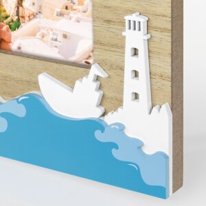 ZEP Cornice per ritratto in legno Islanda 10x15 cm Cornice per foto di vacanza
