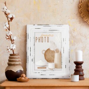 ZEP Cornice in legno Orly 20x30 cm bianco
