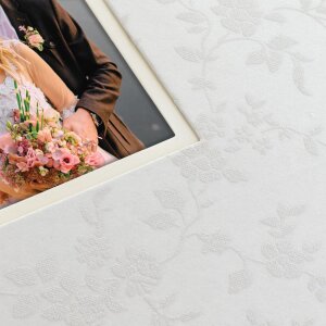 Album fotografico matrimoniale ZEP XL Marion bianco 32x32 cm 100 pagine bianche