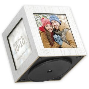 ZEP Cubo portafoto in legno 4 foto 10x10 cm ruotabile