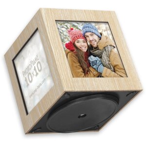 ZEP Cubo fotografico in legno Thunder 4 foto 10x10 cm...