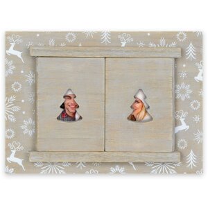 ZEP Cornice natalizia Tirolo A marrone 10x15 cm (30x17 cm)