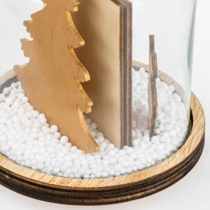 ZEP Decorazione natalizia Pavlov ø 11,5 h13 cm con cornice fotografica