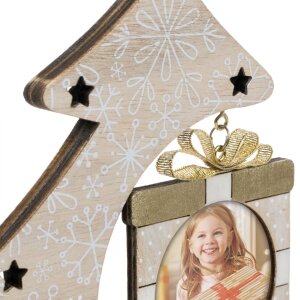 ZEP Cornice per albero di Natale Nestor marrone 6x6 cm (16x4,5x19 cm)