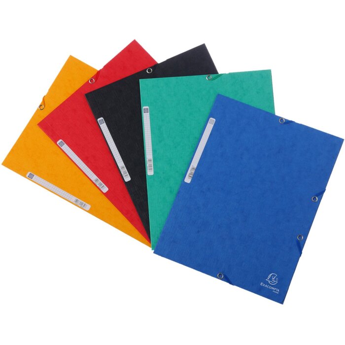 Cartella da collezione elastico 3 lembi Scotten Manila cartone 400g DIN A4