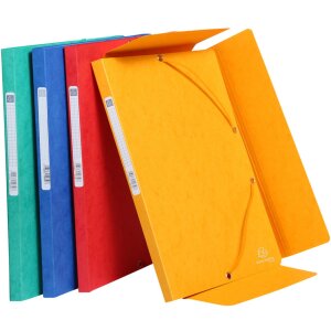 Cartella da collezione elastico 3 lembi Scotten Manila cartone 400g DIN A4