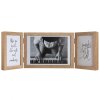 Henzo Cornice doppia in legno Piano 2 o 3 foto 10x15 cm e 13x18 cm