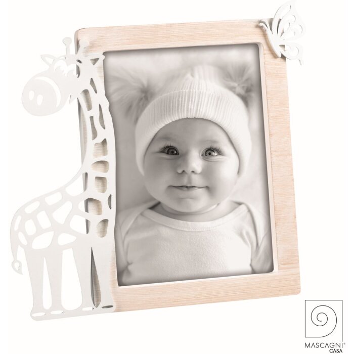 Mascagni A1583 Portafoto giraffa in legno 13x18 cm