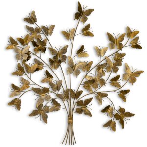 ZEP Decorazione murale TREE 66x67x4 cm Cespuglio di farfalle