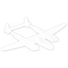ZEP Segno in metallo PLANE 45x27x0,4 cm Decorazione murale Aereo