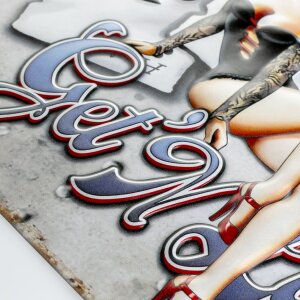 ZEP Cartello di latta ALES 40x27x0,4 cm Getn Lucky