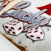 ZEP Cartello di latta ALES 40x27x0,4 cm Getn Lucky