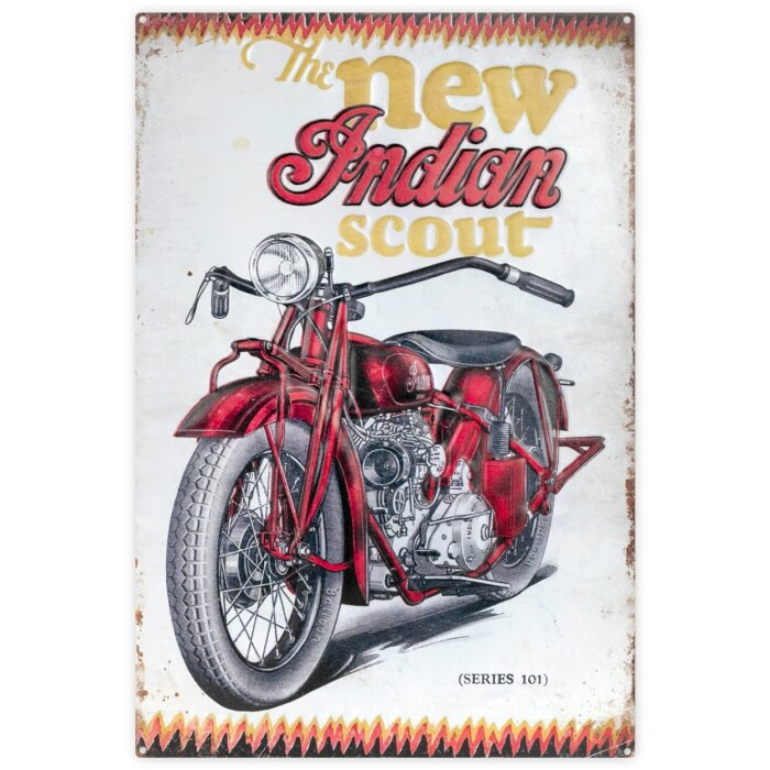 ZEP Segno di latta MOTO 30x45x0,4 cm