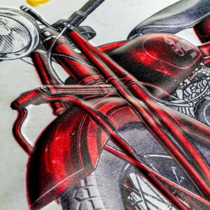 ZEP Segno di latta MOTO 30x45x0,4 cm