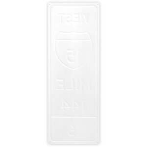Cartello di latta ZEP WEST 20x55x0,4 cm Cartello stradale Interstate