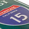 Cartello di latta ZEP WEST 20x55x0,4 cm Cartello stradale Interstate