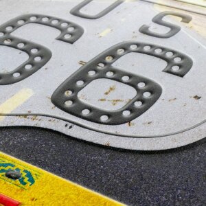 ZEP Lamiera ROUTE 66 multicolore 43x57x0,4 cm