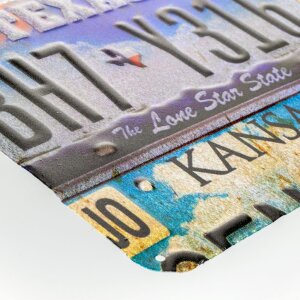 ZEP Lamiera ROUTE 66 multicolore 43x57x0,4 cm