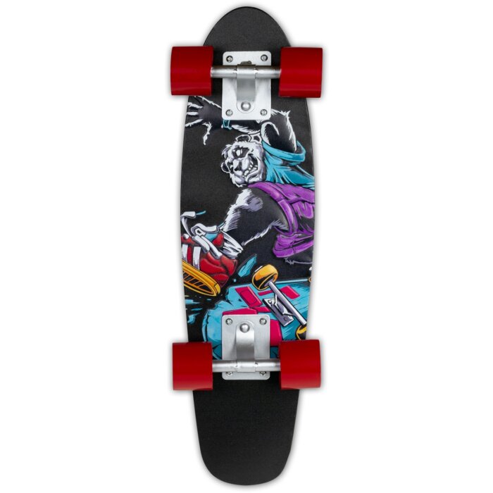 ZEP Decorazione murale SKATE 16,5x55x6,5 cm Skateboard Angry Panda