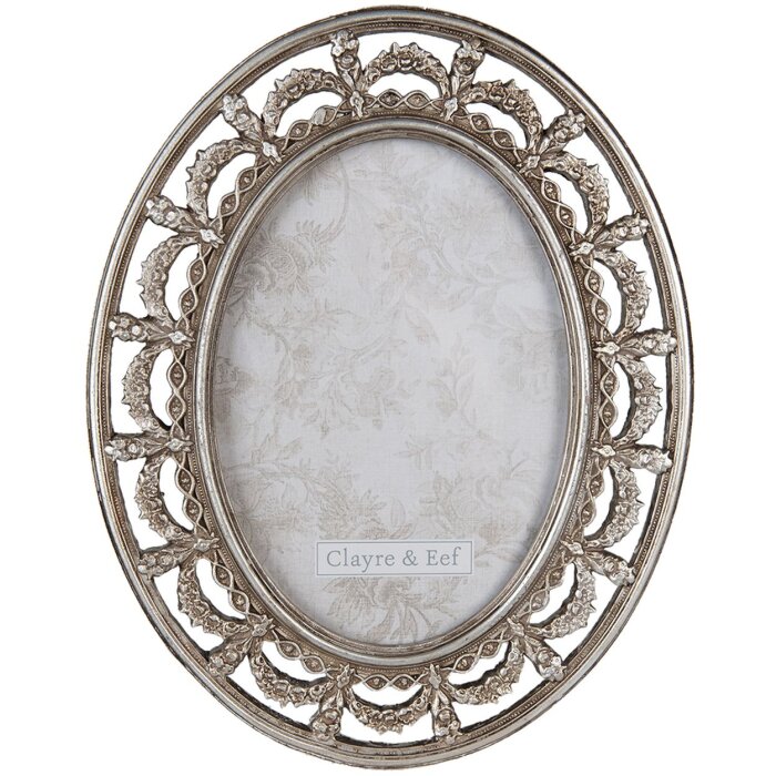 Clayre & Eef 2F0926 Portafoto 20x1x25 cm - 13x18 cm Colore argento