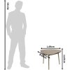 Clayre & Eef 50422M Tavolino 69x69x47 cm color oro