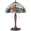 Clayre & Eef 5LL-1201 Lampada da tavolo Tiffany Ø 42x60 cm E27-max 2x60W Beige - Rosso