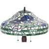 Clayre & Eef 5LL-1207 Lampada da tavolo Tiffany Ø 46x60 cm E27-max 2x60W Beige - Verde