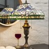 Clayre & Eef 5LL-1207 Lampada da tavolo Tiffany Ø 46x60 cm E27-max 2x60W Beige - Verde