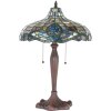 Clayre & Eef 5LL-1208 Lampada da tavolo Tiffany Ø 41x60 cm E27-max 2x60W Viola - Verde