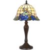 Clayre & Eef 5LL-1211 Lampada da tavolo Tiffany Ø 29x53 cm E27-max 1x60W Blu - Beige