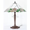 Clayre & Eef 5LL-1213 Lampada da tavolo Tiffany 44x61x64 cm E27-max 2x60W Bianco - Verde