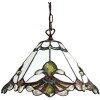 Clayre & Eef 5LL-6184 Lampada a sospensione Tiffany Ø 31x107 cm E27-max 1x60W
