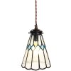 Clayre & Eef 5LL-6195 Lampada a sospensione Tiffany Ø 15x115 cm E14-max 1x40W
