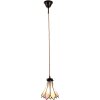 Clayre & Eef 5LL-6196 Lampada a sospensione Tiffany Ø 15x115 cm E14-max 1x40W Rosa - Beige