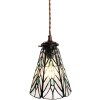 Clayre & Eef 5LL-6197 Lampada a sospensione Tiffany Ø 15x115 cm E14-max 1x40W