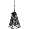 Clayre & Eef 5LL-6197 Lampada a sospensione Tiffany Ø 15x115 cm E14-max 1x40W