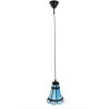 Clayre & Eef 5LL-6202 Lampada a sospensione Tiffany Ø 15x115 cm E14-max 1x25W Blu - Rosso