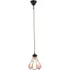 Clayre & Eef 5LL-6217 Lampada a sospensione Tiffany 18x15x115 cm E14-max 1x25W Rosa