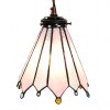 Clayre & Eef 5LL-6218 Lampada a sospensione Tiffany 18x15x115 cm E14-max 1x25W Rosa