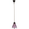 Clayre & Eef 5LL-6218 Lampada a sospensione Tiffany 18x15x115 cm E14-max 1x25W Rosa