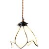 Clayre & Eef 5LL-6223 Lampada a sospensione Tiffany Ø 18x115 cm E14-max 1x25W Bianco - Marrone