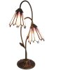 Clayre & Eef 5LL-6251 Lampada da tavolo Tiffany 35x18x61 cm E14-max 2x25W Marrone - Rosa